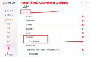 如何在搜狗输入法中自定义快捷短语？